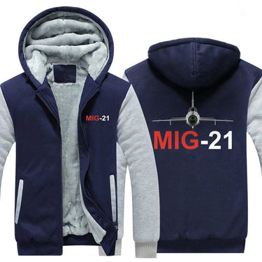 M I G 2 1 DESIGNED ZIPPER SWEATER THE AV8R
